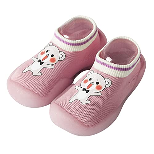 ReSin90s Sockenschuhe Baby Schuhe rutschfeste Lauflerner Schuhe Kleinkind Weicher Stricken Hausschuhe Tiermotive Für Baby Mädchen Jungen Kinder von ReSin90s