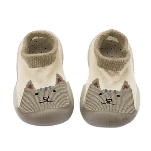 ReSin90s Sockenschuhe Kinder Krabbelschuhe Hausschuhe Kinder Turnschläppchen Stricken Lauflernschuhe Socken Schuhe Sockenschuhe Mädchen Indoor Outdoor Schuhe von ReSin90s