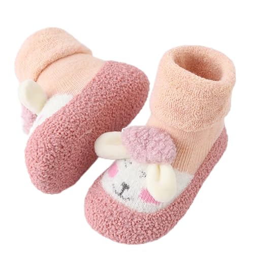 ReSin90s Sockenschuhe Kinder Krabbelschuhe rutschfeste Lauflerner Schuhe Kleinkind Weicher Stricken Hausschuhe Babybodenschuhe,Krabbelsocken Sockenschuhe Für Mädchen Junge von ReSin90s