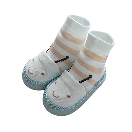 ReSin90s Sockenschuhe Kinder Krabbelschuhe rutschfeste Socken,Anti Rutsch Babysocken with Cartoon Socken Schuhe Jungen & Mädchen Kinderhausschuhe Sockenschuhe von ReSin90s