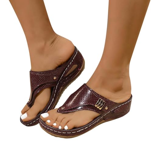 ReSin90s Sommer Sandalen Damen Flip Flops Sommer Pantoletten Plateau Pantoffeln Sommerschuhe Orthopädische Sandale & Slides Festliche Offene Schuhe Für Gehen Einkaufen Urlaub Beach ReSin90s Sommer Sandalen Damen Flip Flops Sommer Pantoletten Plateau Pantoffeln Sommerschuhe Orthopädische Sandale & Slides Festliche Offene Schuhe Für Gehen Einkaufen Urlaub Beach von ReSin90s