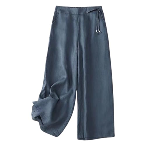 ReSin90s Sommerhose Damen Leicht Weites Bein Pants Sommerhosen Leichtgewicht Elegante Einfarbig Marlenehose Schlaghose Elegant Stoffhose Sporthose Sommerhosen von ReSin90s