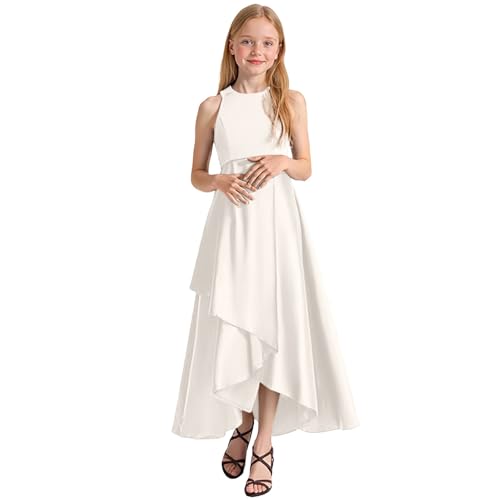 ReSin90s Sommerkleid Mädchen Ärmellos Einfacher Klassiker Sommerkleid Kinderkleider Festlicheskleid Tutu Kinderkleid Baumwolle Partykleid Festlich Hochzeit Party Sommer Freizeitkleid von ReSin90s