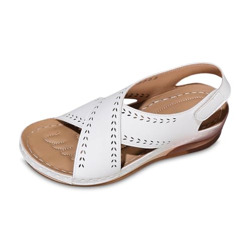 ReSin90s Sommerschuhe Damen Mit Absatz Plateau Wedges Sandaletten Sommer Keilabsatz Pantoletten Anti-Rutsch-Sandalen Leicht Sommer Strandsandalen ReSin90s Sommerschuhe Damen Mit Absatz Plateau Wedges Sandaletten Sommer Keilabsatz Pantoletten Anti-Rutsch-Sandalen Leicht Sommer Strandsandalen von ReSin90s