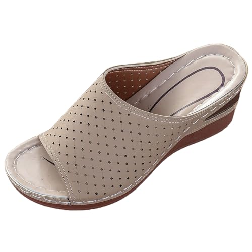 Sandalen Damen Sommer Casual Wedge Peep Toe High Heel Plattform Sandale Anti-Rutsch Waschbare Slingback Orthopädische Slide Sandalen Casual Ankle Elastic Strandsandaletten Flip Flops Sandalen Damen Sommer Casual Wedge Peep Toe High Heel Plattform Sandale Anti-Rutsch Waschbare Slingback Orthopädische Slide Sandalen Casual Ankle Elastic Strandsandaletten Flip Flops von ReSin90s