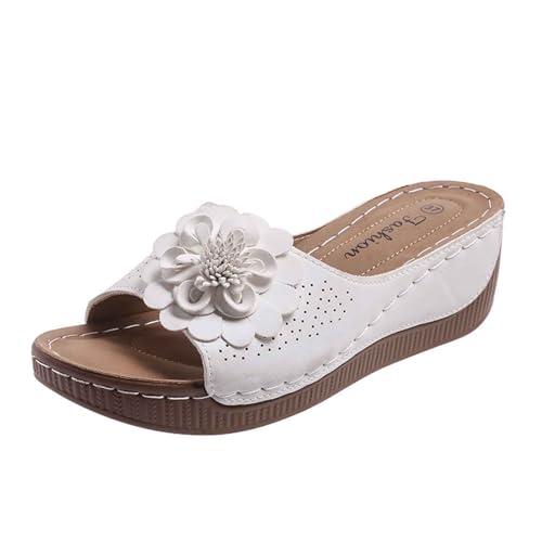 Sandalen Damen Sommer Elegante Plateau Sandals Zum Hineinschlüpfen Sommerschuhe Mit Arch Support Komfortable Schaumstoff Rutschen Flach Strand Schuhe Bohemian Sandaletten Riemchensandalen Sandalen Damen Sommer Elegante Plateau Sandals Zum Hineinschlüpfen Sommerschuhe Mit Arch Support Komfortable Schaumstoff Rutschen Flach Strand Schuhe Bohemian Sandaletten Riemchensandalen von ReSin90s