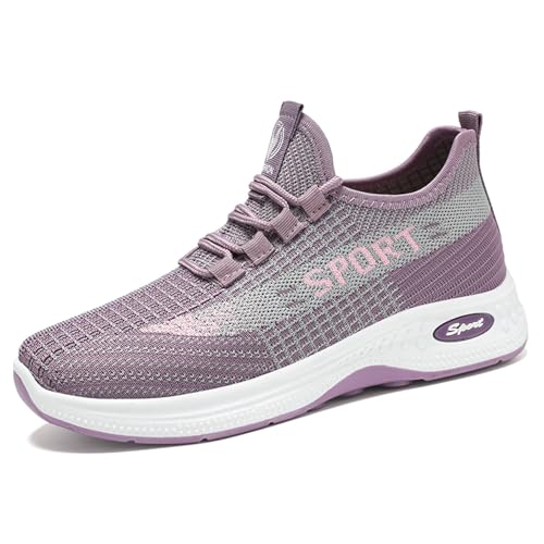 Sneaker Damen Sportschuhe Laufschuhe Turnschuhe Straßenlaufschuhe rutschfest Leichtgewichts Atmungsaktiv Weiche Schuhe Fußballschuhe Casual Größe Für Trekking Workout Running von ReSin90s