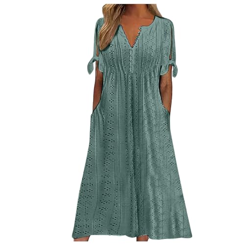 Sommerkleid Damen Lang Sommer Lockeres Boho-Kleid Schöne Kurzarm V-Ausschnitt Etuikleider T-Shirt Maxikleid Tunika Kleid Dresses Midikleider Cocktailkleid Partykleid Mit Gürte Sommerkleid Damen Lang Sommer Lockeres Boho-Kleid Schöne Kurzarm V-Ausschnitt Etuikleider T-Shirt Maxikleid Tunika Kleid Dresses Midikleider Cocktailkleid Partykleid Mit Gürte von ReSin90s
