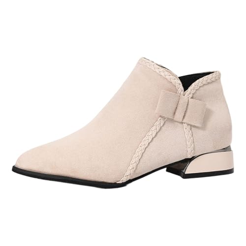 Stiefeletten Damen Wasserdicht Stiefel Damen Halbhoch Ankle Boots Frauen Ankle Wellies Regenstiefel Sommerstiefel Bequem Anti-Rutsch Reitstiefel von ReSin90s