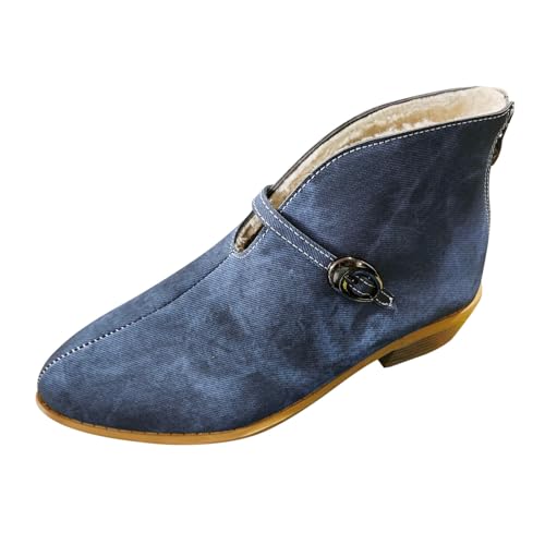 Stiefeletten Damen Wasserdicht Stiefel Damen Halbhoch Ankle Boots Rutschsicher Abriebfest Atmungsaktiv Regenschuhe Slip On Schuhe, Leichtgewicht von ReSin90s