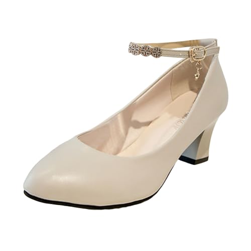 Trachtenschuhe Damen Pumps mit Blockabsatz Geschlossene Spangenpumps Oktoberfest Dirndl Schuhe Elegant Bequeme Trachten Absatzschuhe Elegant Absatzschuhe Kleiner mit Absatz Hochzeitsschuhe von ReSin90s