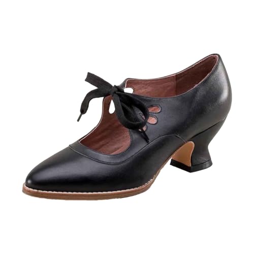 Trachtenschuhe Pumps Damen Mary Janes Blockabsatz Pumps Breite Füße Hochzeitsschuhen Mit Riemchen Elegant Dirndl Schuhe Mit Riemchen Elegant Tanzschuhe Plateau, Kleider, Brautschuhe Party von ReSin90s