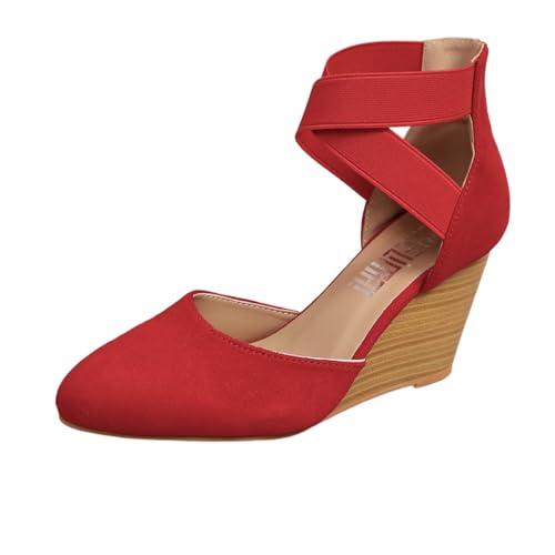 Trachtenschuhe Pumps Damen Mary Janes mit Blockabsatz Geschlossene Spangenpumps Bequem Damenschuhe Halbschuhe Highheels Trachtenschuhe Keilabsatz Breite Füße Bequem Mary Jane Party von ReSin90s