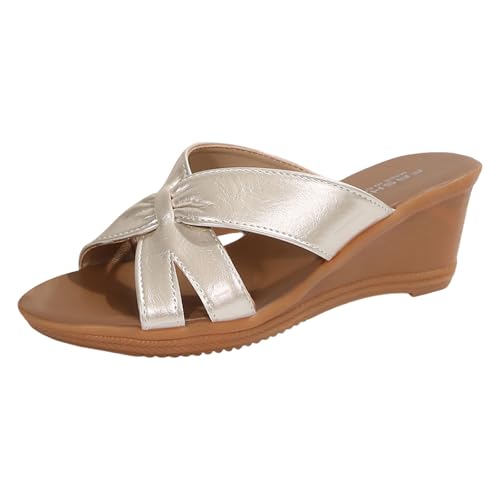 Zehentrenner Sandalen Damen Bequeme Flach Elegant Sandaletten Sandale Sommerschuhe Mit Arch Support Komfortable Schaumstoff Rutschen Frauen Sommersandalen Flache Bequem Sandaletten von ReSin90s
