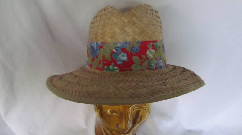 Stroh Fedora Hut Barn Hochzeit Hüte Herren Panama Strohhut Sommer Strand Accessoires Gärtner Passende von ReVintageBoutique