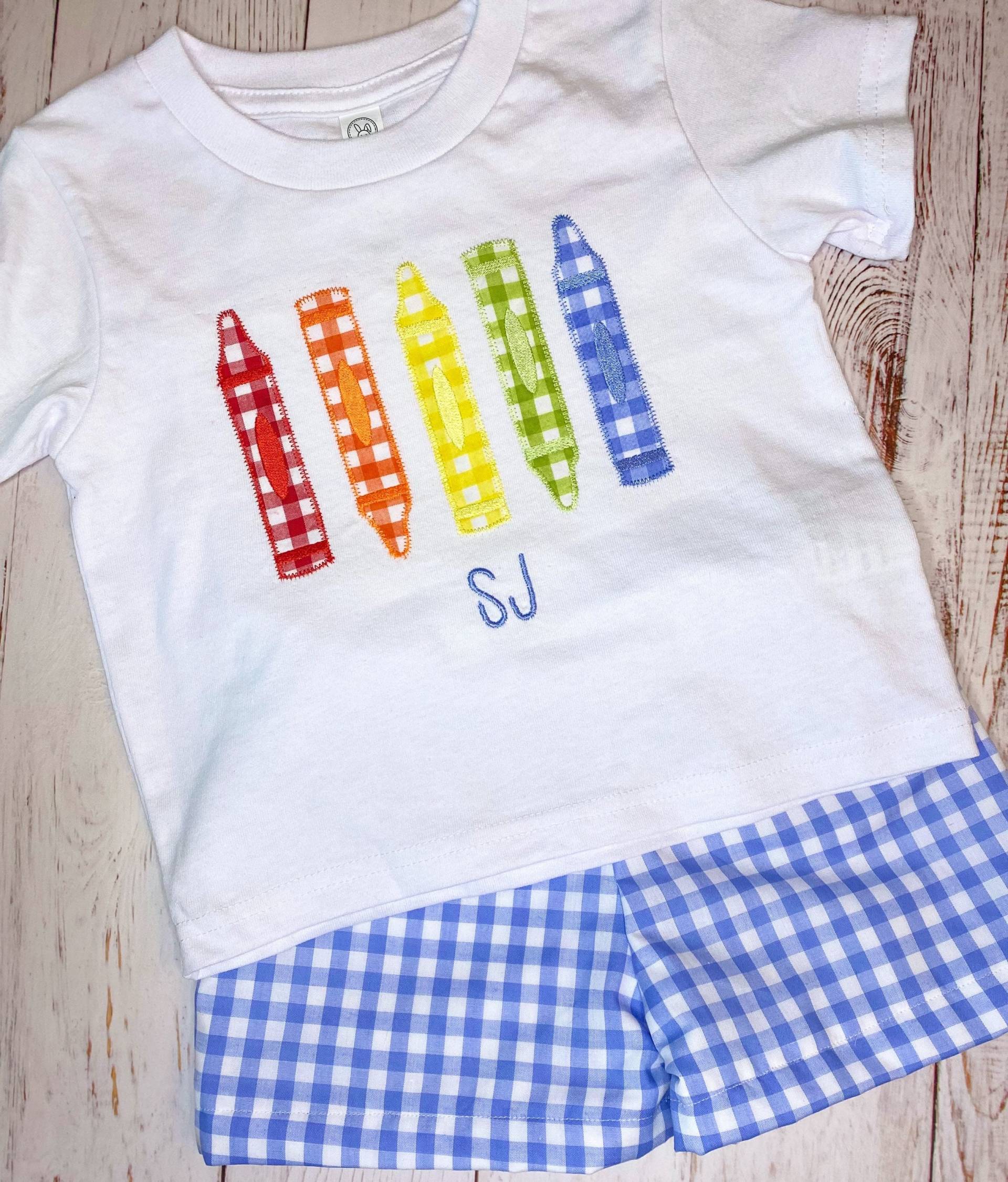 Mehr Farben Buntstift Shirt Für Schulanfang, Babys Oder Kleinkinder, Erster Schultag Tshirt, Baby Kleinkind Letzter Top von ReaReaJs