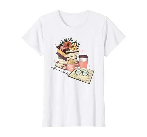 Lesen Bücher Trinken Kaffee Lustig Für Frauen T-Shirt von Read Books Drink Coffee Funny For Women