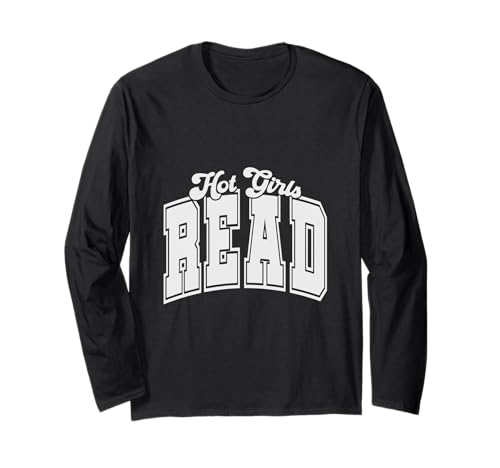 Leselehrer Bookworm Bookish Booktrovert Hot Girls Langarmshirt von Reading T-Shirt Co.