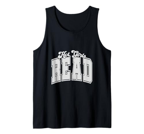 Leselehrer Bookworm Bookish Booktrovert Hot Girls Tank Top von Reading T-Shirt Co.