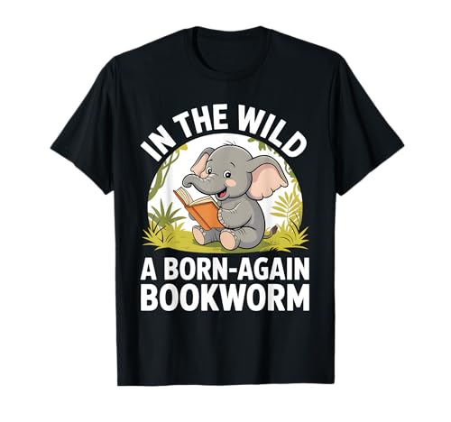 Reading Elephant Bookworm Book Reader Kids T-Shirt Reading Elephant Bookworm Book Reader Kids T-Shirt von Reading Zoo Animals Book Lover Apparel