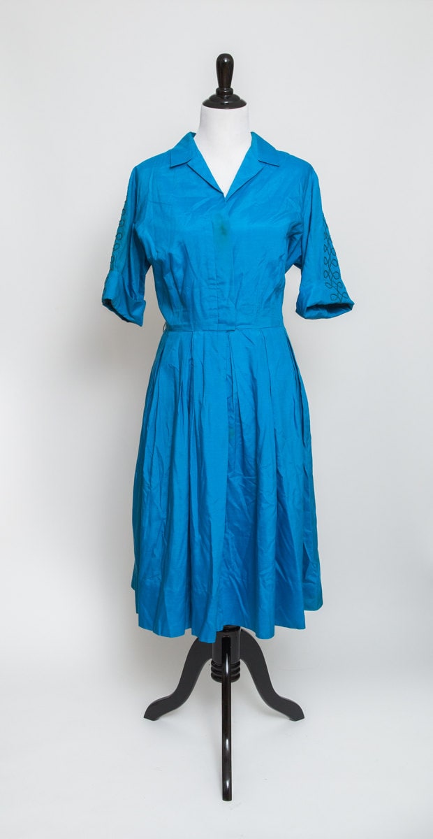 Knallblaues Vintage Blusenkleid von ReadyandMabel