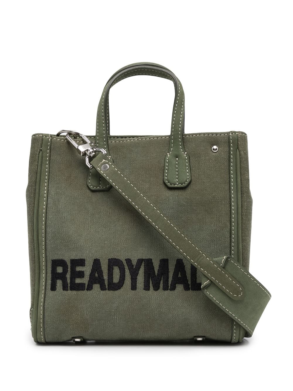 Readymade Military-Schultertasche mit Logo - Grün von Readymade