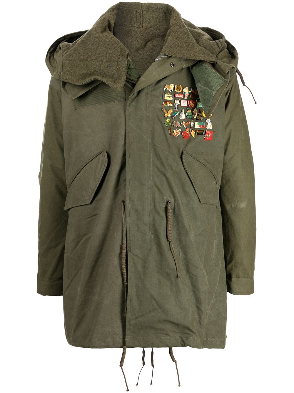 Readymade Parka mit Anstecknadeln - Grün von Readymade