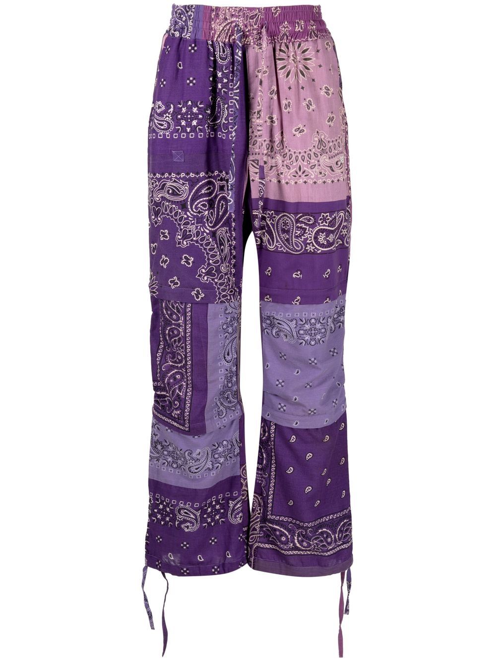 Readymade Gerade Hose mit Bandana-Print - Violett von Readymade