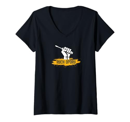 Damen Hand & Schraubendreher Kleines Logo Polnischer Elektriker T-Shirt mit V-Ausschnitt Damen Hand & Schraubendreher Kleines Logo Polnischer Elektriker T-Shirt mit V-Ausschnitt von Reagan & Ruch Oporu Electrician's Workwear Store