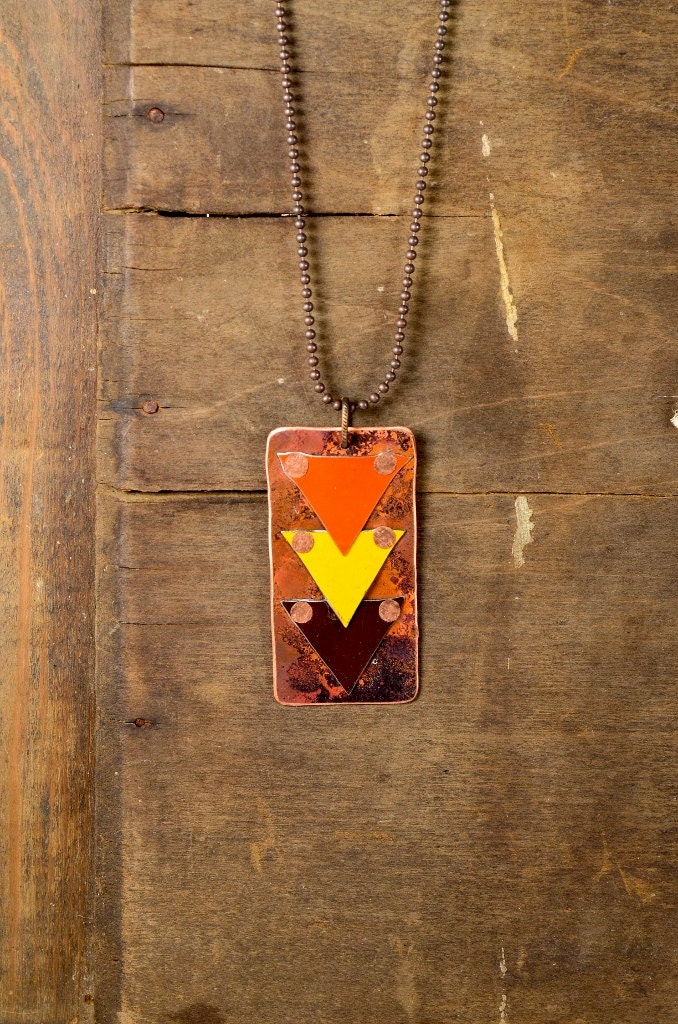 Jahrgang Nummernschild Gebrannt Kupfer - Metallarbeiten Dog Tag Kette Penny Straßen Reaganjuel License7 von ReaganJuel