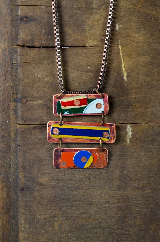 Vintage Nummernschild Ausgelöst Kupfer - Metall-Kette Penny Straßen Reaganjuel von ReaganJuel