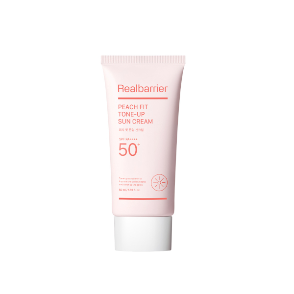 Real Barrier - Peach Fit Tone-Up Sun Cream SPF50+ PA++++ - 50ml von Real Barrier