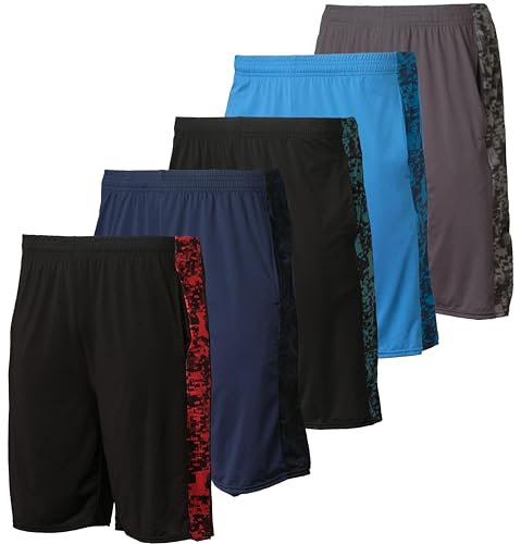 Real Essentials Herren Laufshorts Tennis-Shorts, Set K, XXL von Real Essentials