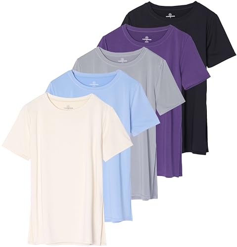 Real Essentials Damen Split Hem Relaxed Fit SS Rundhalsausschnitt, Set 8, XX-Large Real Essentials Damen Split Hem Relaxed Fit SS Rundhalsausschnitt, Set 8, XX-Large von Real Essentials