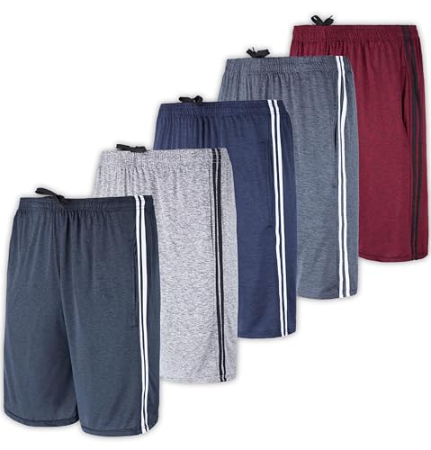 Real Essentials Herren Fitness Tennis-Shorts, Set C, XL von Real Essentials