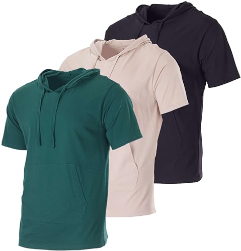 Real Essentials Herren-Kapuzenpullover aus Baumwolljersey, kurzärmelig, 6 Stück, XX-Large Real Essentials Herren-Kapuzenpullover aus Baumwolljersey, kurzärmelig, 6 Stück, XX-Large von Real Essentials
