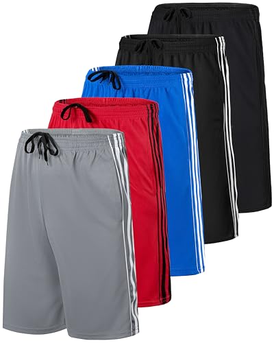 Real Essentials Herren Re Mesh Shorts, 5er-Pack – Set E, 56 von Real Essentials