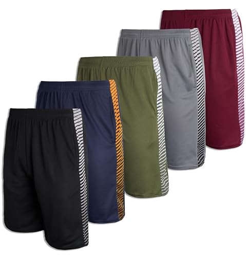 Real Essentials Herren Re Mesh Shorts, 5er-Pack – Set I, L von Real Essentials