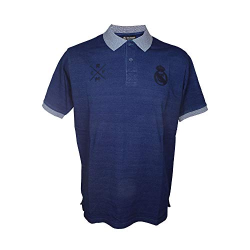 Real Madrid FC Herren Poloshirt Blau grau, Blau L Real Madrid FC Herren Poloshirt Blau grau, Blau L von Real Madrid FC