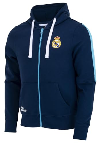 Real Madrid Herren-Sweatjacke mit Reißverschluss, offizielle Fußball-Kollektion von REAL MADRID