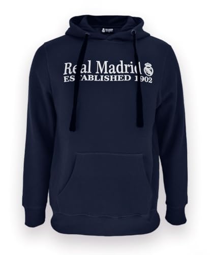 Real Madrid Unisex Hoodie Nº 13 Sweatshirt, Marineblau, XXL/3XL Real Madrid Unisex Hoodie Nº 13 Sweatshirt, Marineblau, XXL/3XL von Real Madrid