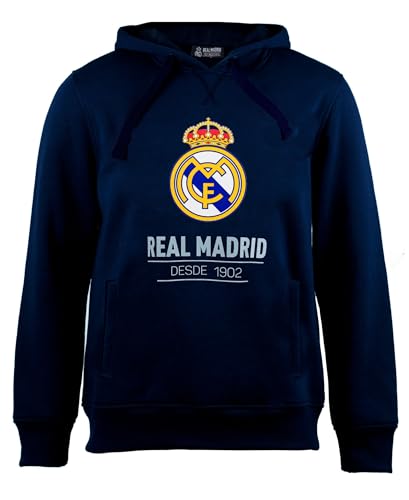 Real Madrid Unisex Sudadera Con Capucha Hoodie Nº 26 Del Kapuzenpullover, blau, XL von Real Madrid