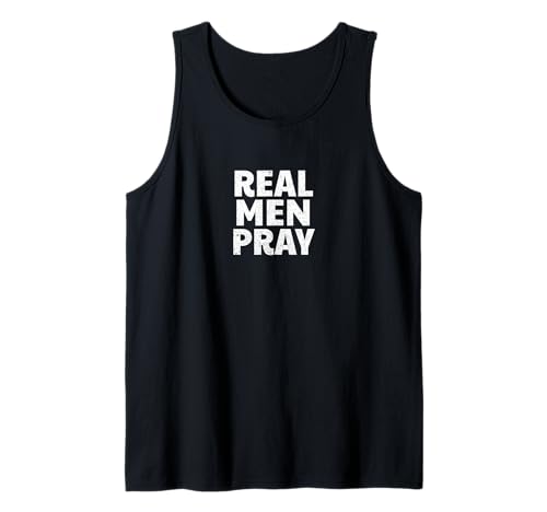 Religiöses christliches katholisches Gottgebet echte Männer beten Tank Top von Real Men Pray Religious Christian Gift