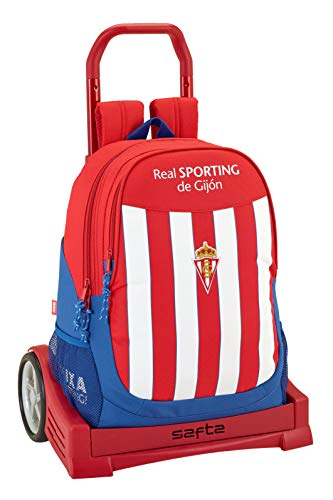 Ergonomischer Rucksack Real Sporting De Gijon mit Trolley Safta Evolution von safta