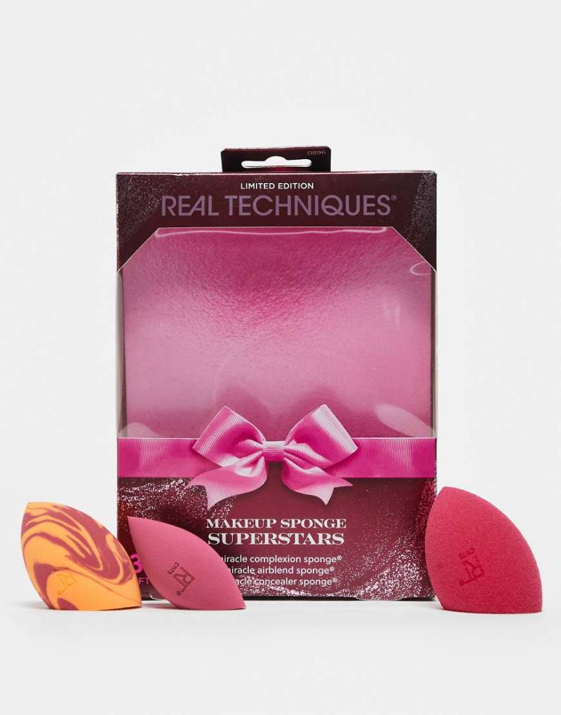 Real Techniques - Makeup Sponge Superstars - 3-teiliges Geschenkset mit Make-up-Schwämmen-Bunt von Real Techniques