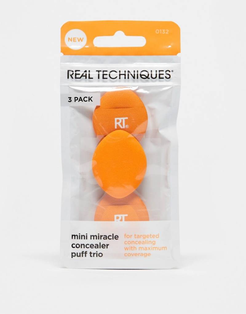 Real Techniques - Mini Miracle - Concealer-Schwamm-Trio-Orange von Real Techniques