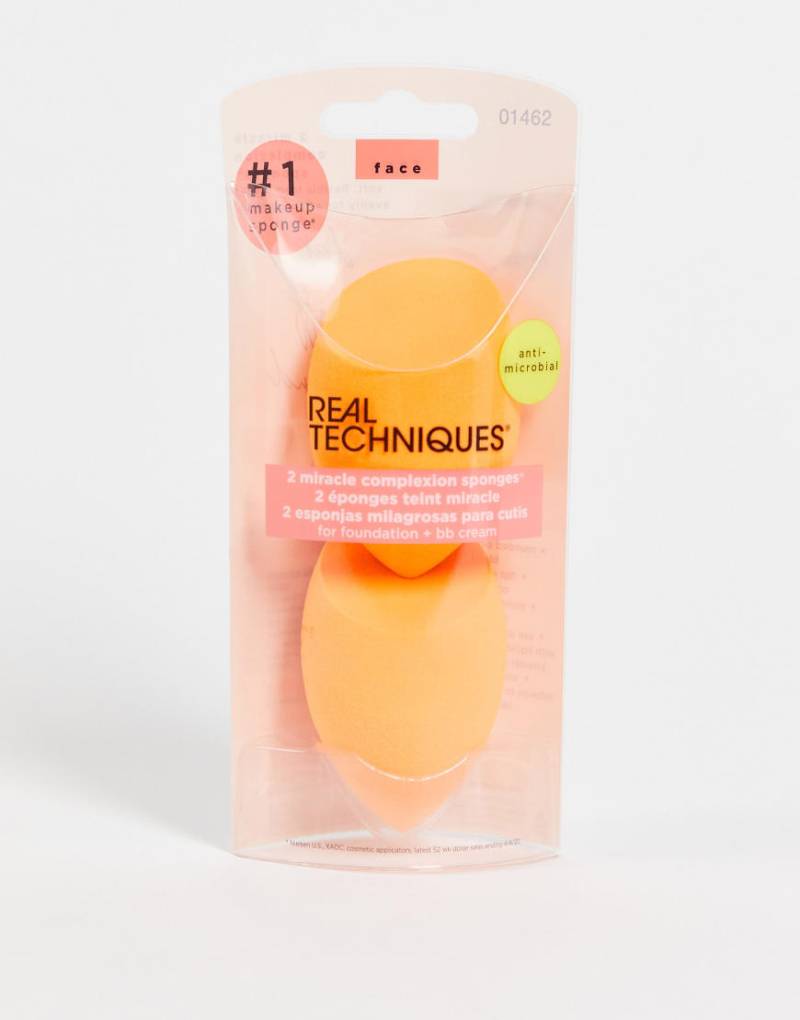 Real Techniques - Miracle - Packung Schwämmchen für den Teint x 2-Keine Farbe von Real Techniques