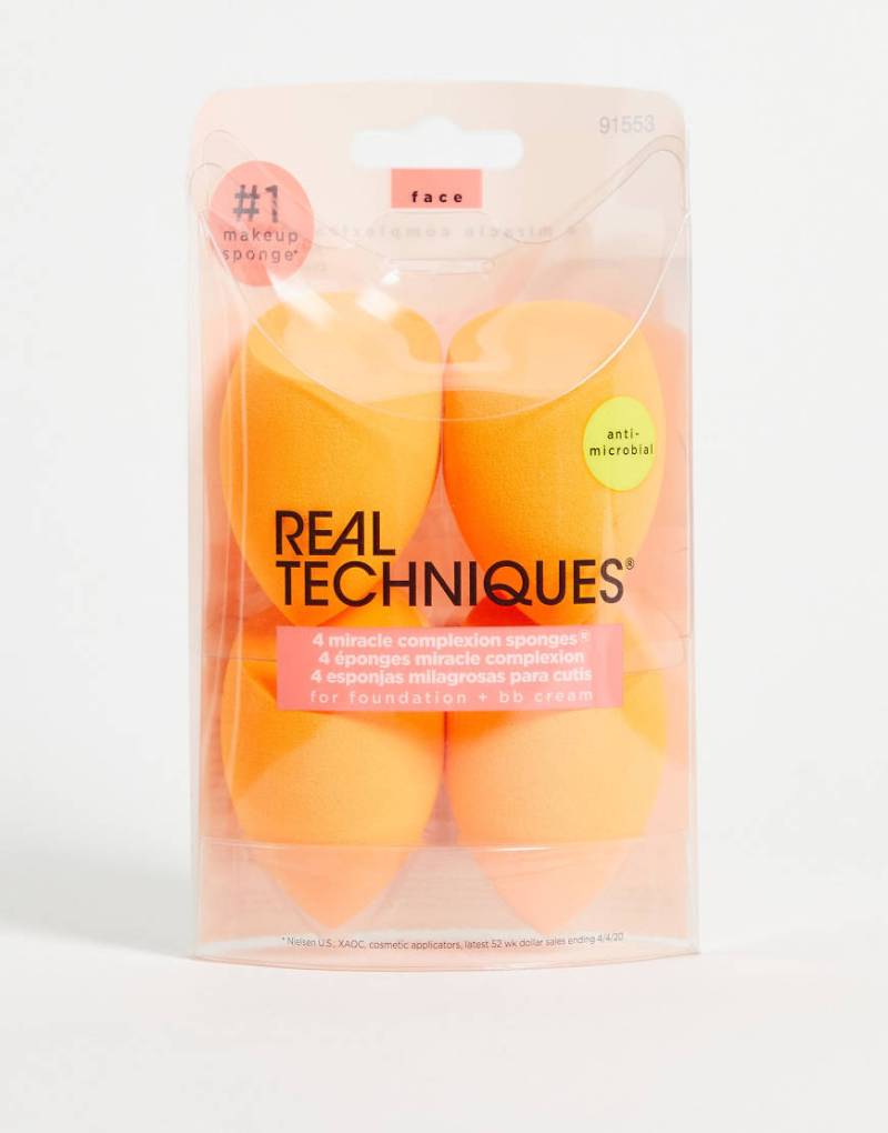 Real Techniques - Miracle - Packung Schwämmchen für den Teint x 4-Keine Farbe von Real Techniques