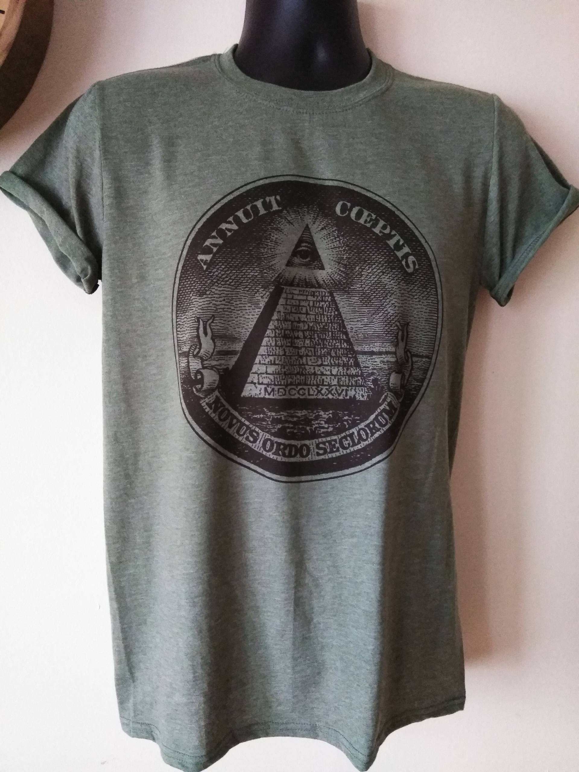 Eye Of Providence T-Shirt, Cooles Hemd, Militärgrünes Hemd Eye Of Providence T-Shirt, Cooles Hemd, Militärgrünes Hemd von RealArtWorkRAW