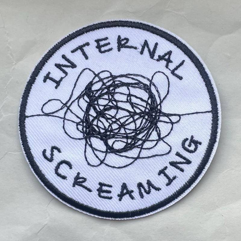 Add A Touch Of Emo Humor To Your Outfit With This Unique Iron-On Patch From Berlin - Express Inner Turmoil 4 Sad Souls von RealFakeberlin